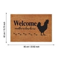 thumbnail image 2 of Coir Doormat Outdoor Spring Welcome Mats for Front Door Waterproof Indoor Rug Carpet Mats for Home Welcome Mat Outdoor Indoor for Entryway Front Door Patio Porch, Indoor Outdoor, 16x24 Inch WELCOME, 2 of 3