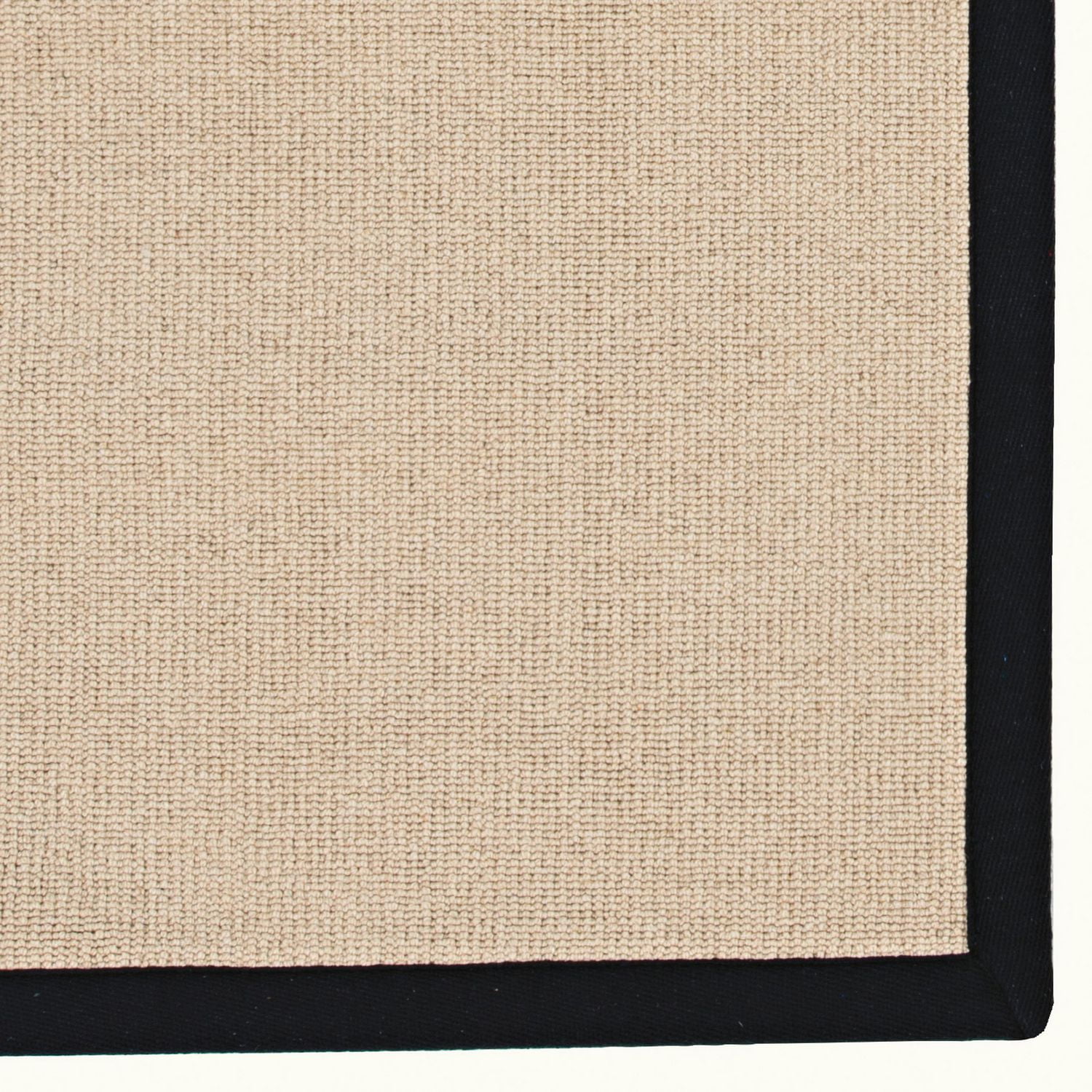 Tapis de couloir Athena naturel et noir de 2 pi 6 po x 8 pi
