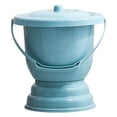 thumbnail image 1 of Handheld Spittoon with Lid Portable Pot Urine Bucket Home Urinal Bottle for Bedroom Blue, 1 of 8