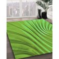 thumbnail image 3 of Ahgly Tapis Rectangulaire Lavable en Machine Intérieur Transitionnel Vert Émeraude, 3 Pieds x 5 Pieds, 3 of 7