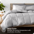 thumbnail image 2 of Bare Home 7-Piece Bed-in-a-Bag - Queen, Light Gray with Gray Sheet Set, 2 of 7