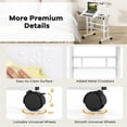 thumbnail image 2 of YUSAZENS Small Mobile Standing Desk, Compact Rolling Desk with Adjustable Height for Home Office and School Use, Easy to Move, 2 of 9