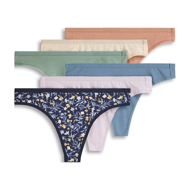 Jockey String Extensible en Coton Biologique pour Femmes - Lot de 6