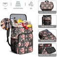 thumbnail image 3 of Floral and Hummingbird Illustration Backpack Cooler - Leakproof & Easy to Clean, 20L for Outdoor Adventures, 3 of 3
