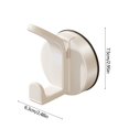 thumbnail image 3 of TIMIFIS Hooks for Hanging Suction Cup Hook Vacuum Non Punching Household Bathroom Kitchen Door Rear Bathroom Hook with Two Hooks Combined up and Down Suction Cup Hook, 3 of 6