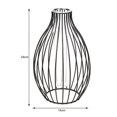thumbnail image 3 of Flower Vases with Iron Art Frame Simple flower vases Family Flower Rack Tabletop Display Holder for Wedding Table Office Living Room Decor, 3 of 9