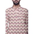 thumbnail image 3 of Atasi Kurta Décontractée Imprimée à Col Chinois Chemise Ethnique Kurta Courte pour Homme Tunique, 3 of 5
