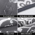 thumbnail image 4 of Findosom 9'x12' Waterproof Outdoor Rug, Foldable Reversible Plastic Straw Rug, Large Patio Rug for Outdoors, RV, Patio, Backyard, Deck, Picnic, Beach, Camping Gray, 4 of 6