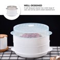 thumbnail image 4 of 1 Set Food Steamer Double-layer Kitchen Microwave Oven Steamer Food Cookware, 4 of 6