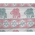 thumbnail image 4 of oneOone Polyester Lycra Fabric Floral & Elephant Block Print Fabric By The Yard 56 Inch Wide, 4 of 4