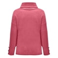 thumbnail image 4 of Dvkptbk Chandails pour Femmes Femmes Manches Longues à Coutures Col Roulé Haut Décontracté Ample Chandails Tricotés Blouse Vêtements en Liquidation, 4 of 5