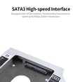 thumbnail image 4 of Graflsoa Universal 2.5" SATA3 HDD/SSD Caddy for 12.7mm Laptop Optical Bay - Aluminum Alloy, High-Speed 6Gbps, Lightweight & Durable with Heat Dissipation Design, 4 of 6