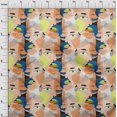 thumbnail image 4 of oneOone Rayon Light Beige Fabric Abstracts Dress Material Fabric Print Fabric By The Yard 56 Inch Wide, 4 of 5