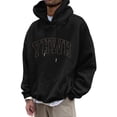 thumbnail image 4 of MIASHUI Men's Basic Pullover Hoodie with Front Pocket and Adjustable Drawstring, Comfortable Casual Wear for Everyday Use Black,M, 4 of 4