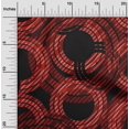 thumbnail image 2 of oneOone Cotton Poplin Red Fabric Geometrical Craft Projects Decor Fabric Printed By The Yard 56 Inch Wide, 2 of 4