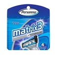 thumbnail image 2 of Personna Matrix3 Titanium Triple Blade Refill Cartridge Blades, 4 Ct., 2 of 2