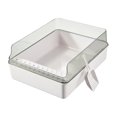 thumbnail image 2 of lionlar Cat Litter Box Kitty Litter Box Detachable Easy Clean High Sides for Indoor Cats White, 2 of 9