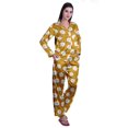 thumbnail image 2 of Moomaya Button Down Pajama Set For Women Notch Collar Nightwear Pants Loungewear, 2 of 6