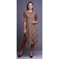 thumbnail image 2 of Bimba Kurti Droite Décontractée Imprimée Haut à Manches 3/4 Longue Kurta Robe pour Femmes, 2 of 6