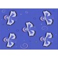 thumbnail image 1 of Ahgly Tapis Rectangulaire Lavable en Machine Intérieur Transitionnel Bleu Ciel, 2 Pieds x 5 Pieds, 1 of 7
