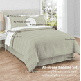 thumbnail image 3 of Mainstays 11-Piece Bed in a Bag Comforter Set with Sheets, Soft Sea, Double, 3 of 14