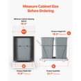 thumbnail image 4 of VEVOR Double 35QTx2 Pullout Waste Container Under Cabinet Kitchen Trash Can Soft Close, 4 of 9