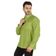 thumbnail image 4 of Bestman Solid Button Down Shirt For Men Long Sleeve With Patch Pocket Formal Business Wear, 4 of 7