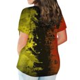 thumbnail image 4 of EGNMCR Hauts Grande Taille pour Femmes Décontractés à Imprimé Manches Courtes Col Rond Hauts Amples T-Shirt Blouse, 4 of 6