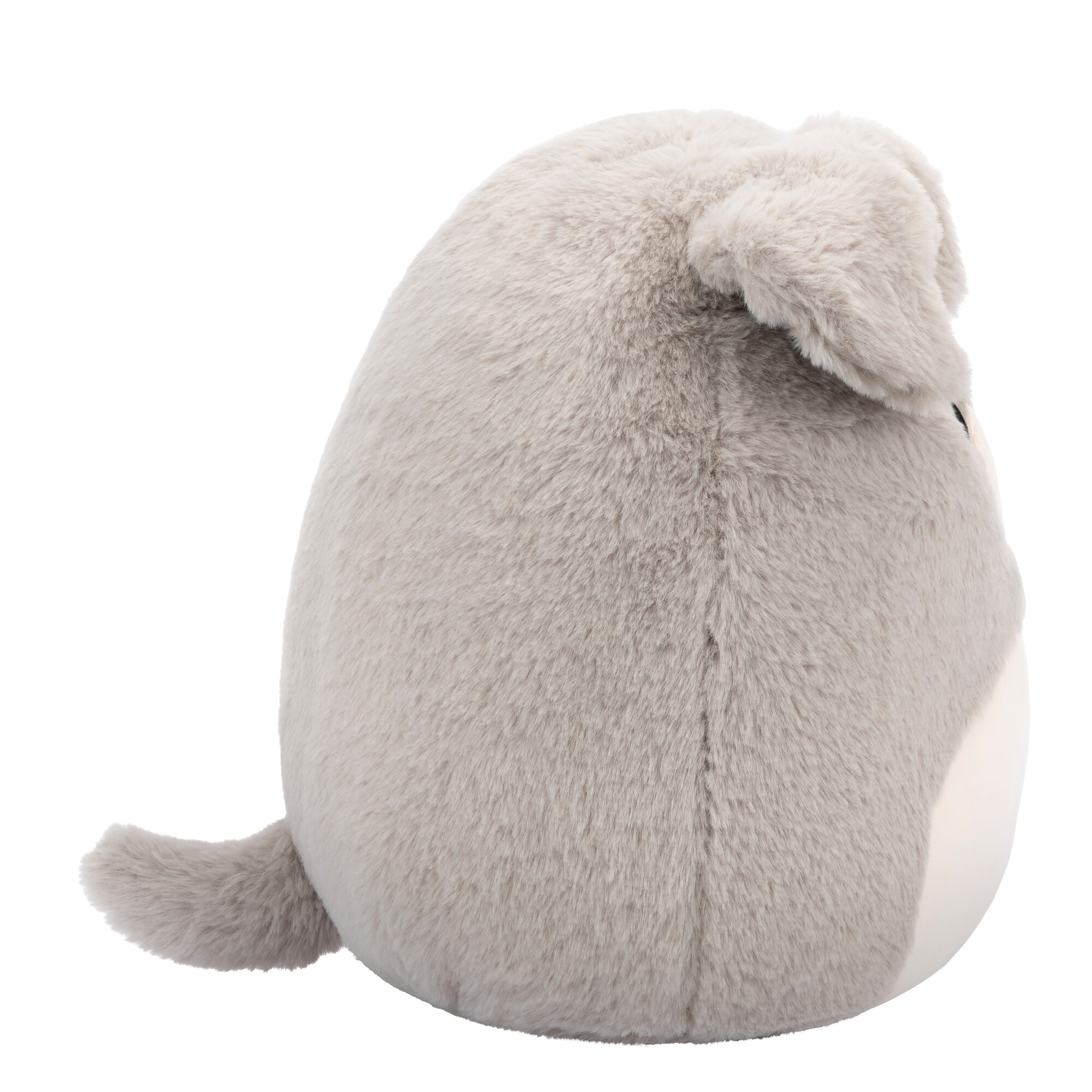 JAZWARES LLC Squishmallows Peluche 12" : Fuzz-a-Mallows - Shawn le Schnauzer gris
