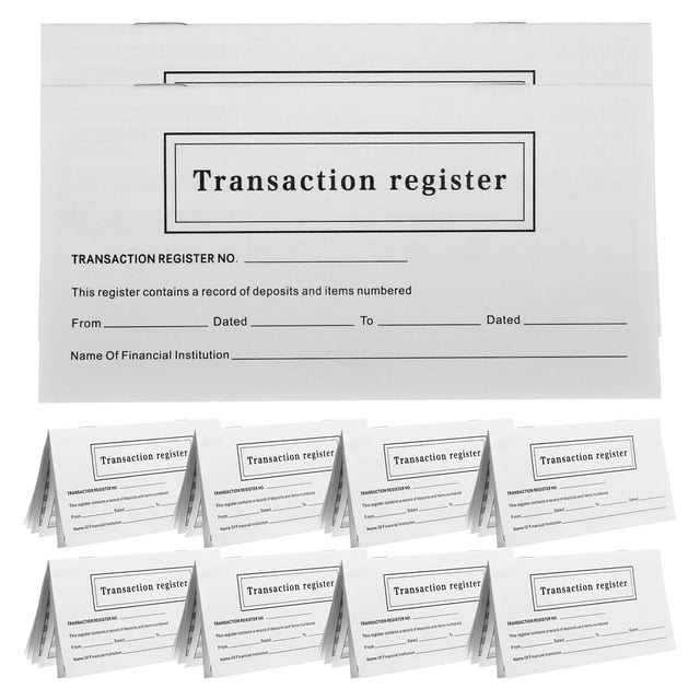 10 Books of Check Register Bank Accounts Balance Checkbook Transaction Register Transaction Accessory