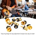 thumbnail image 4 of 10 Pcs Guitar Strap Button, Mushroom Style Guitar Strap Locks Quick Release Button For Electric Guitar Bass Ukulele, 4 of 8