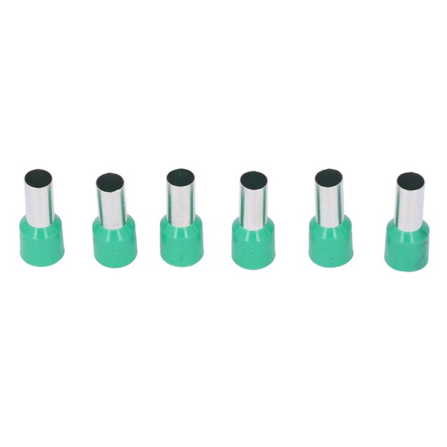 Borne à Tube Rond Isolée, Embouts de Connexion Conductibilité E16-12 100Pcs pour Câbles Électriques 6AWG