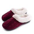 thumbnail image 1 of Roxoni Sabots Pantoufles pour Femmes en Tricot Torsadé Super Douillets et Confortables, 1 of 4