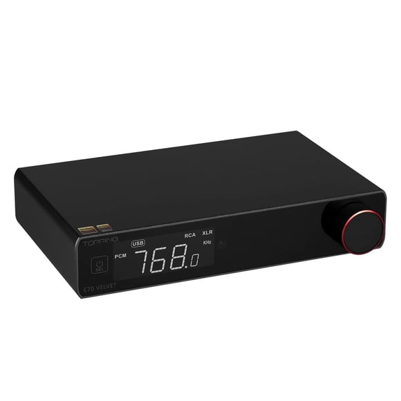 TOPPING E70 Velvet dac headphone amp,Bluetooth 5.1,AK4499EX dac chip,includes a 12V Trigger interface,USB input plug and play,Black