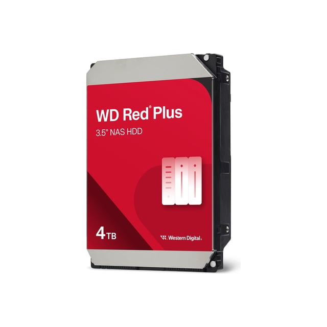 WD Red Plus WD40EFPX - Hard drive - 4 TB - internal - 3.5" - SATA 6Gb/s - 5400 rpm - buffer: 256 MB