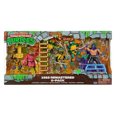 Les Tortues Ninja Classique 1988 Remasterisé Figurine Articulée 4,5 Pouces - Lot de 6