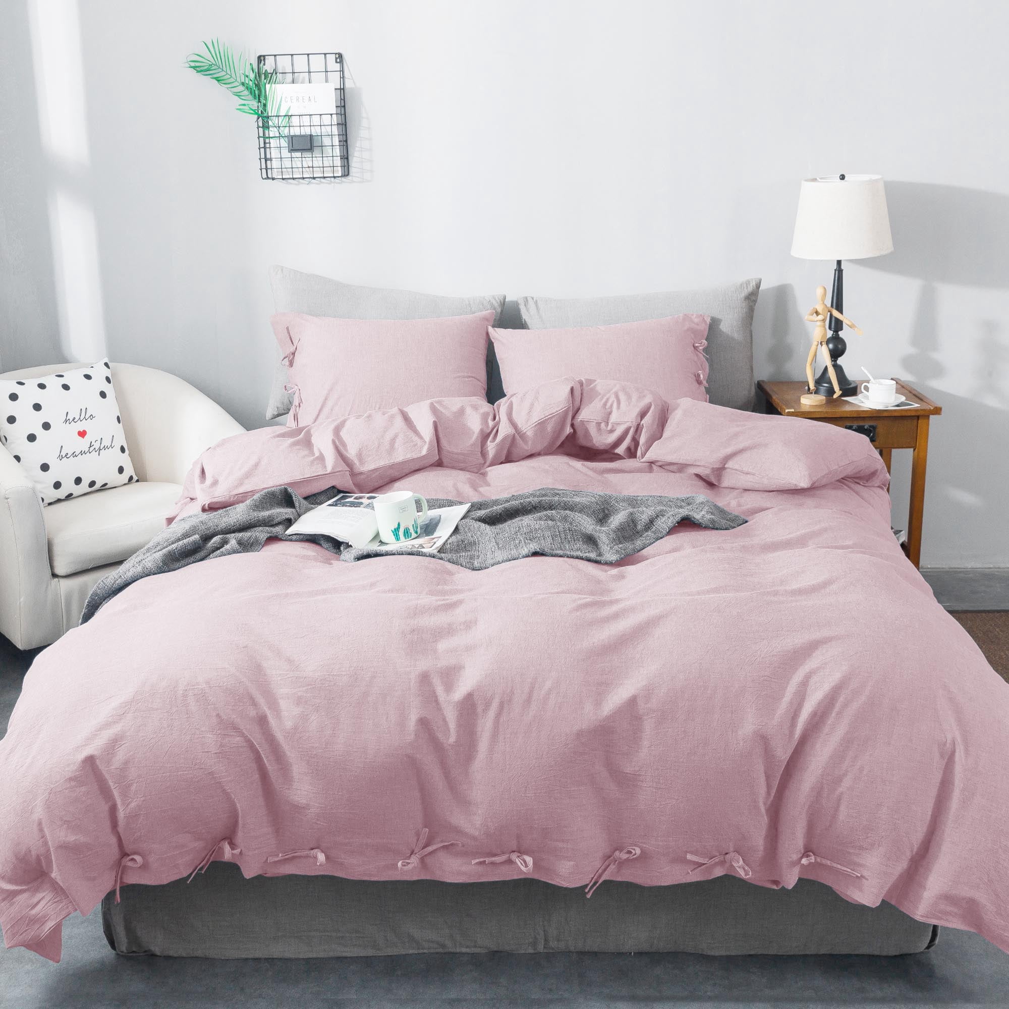 Ensemble de Housse de Couette 100 % Coton pour Toutes les Saisons