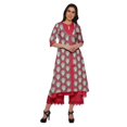 thumbnail image 2 of Moomaya Pakistani Kurta Palazzo Jacket Set For Women Indian Outfit Ethnic Wear, 2 of 5