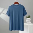 thumbnail image 4 of Kalauyu Mens Workout Shirts Dry Fit Athletic Short Sleeve Tshirts Crew Neck Modal Cotton Moisture Wicking Gym Running Performance Shirt, 4 of 5