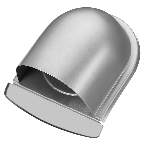 Unique Bargains 4' Exhaust Air Vent Cover Exterior Wall Vent Outlet Grille Louvered Duct Ventilation Cap with Mesh Gray