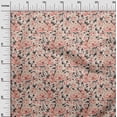 thumbnail image 3 of oneOone Velvet Peach Fabric Florals Craft Projects Decor Fabric Printed By The Yard 58 Inch Wide, 3 of 4