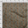 thumbnail image 3 of oneOone Polyester Spandex Brown Fabric Tribal Sewing Craft Projects Fabric Prints By Yard 56 Inch Wide, 3 of 4