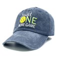 thumbnail image 2 of Embroidered Pickleball Hat for Men Women, Pickle Ball Gifts, Adjustable Washed Baseball Cap, 2 of 6