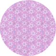 thumbnail image 1 of Ahgly Tapis Rond Lavable en Machine Intérieur Transitionnel Violet Violet, 5 Pieds Rond, 1 of 7