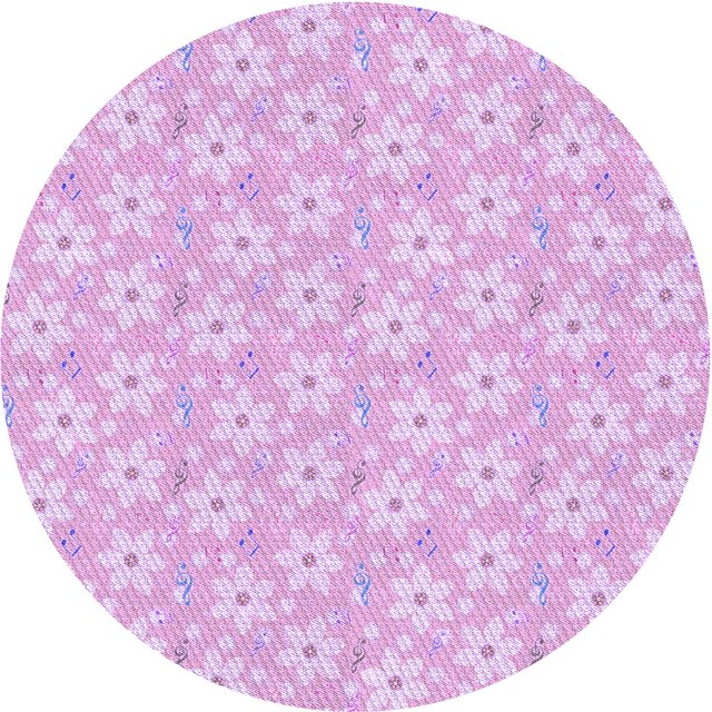 Ahgly Tapis Rond Lavable en Machine Intérieur Transitionnel Violet Violet, 5 Pieds Rond