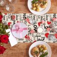 thumbnail image 4 of Boovnll Valentines Day Table Runner, 13x35" Valentine's Day Printing Table Runner, Valentines Table Runner for Holiday Kitchen Dining Table, Party Decor, Valentines Day Decorations, 4 of 6