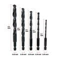 thumbnail image 4 of Hyper Tough 5-Piece 1/4-inch Hex Shank HSS Drill Bit Set, 4 of 8