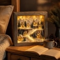thumbnail image 1 of Sea Glass LED Light Box Wooden Frame Nautical Decor, 1 of 7