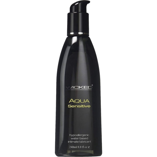 Wicked Aqua Sensitive Water & Aloe Based Personal Lubricant, 8 oz