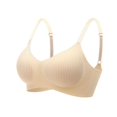 thumbnail image 3 of EQWLJWE Women's Seamless Sports Bra Breathable Soft And Supportive Stripes Without Steel Rings Beautiful Back Comfortable Sports Bra Bra For Plus Size Clearance For Women, 3 of 5